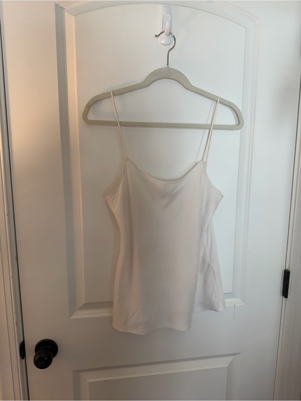 Silky Ivory Spaghetti Strap Cami Top